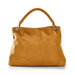 Mark & Graham Honey Suede Leather Handbag